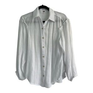Free People Button Down Blouse